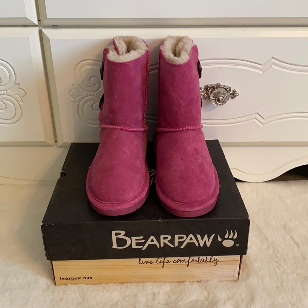 Pink Bear Paw boots